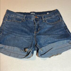 Old Navy Blue Jean Shorts with Cuffed Hem